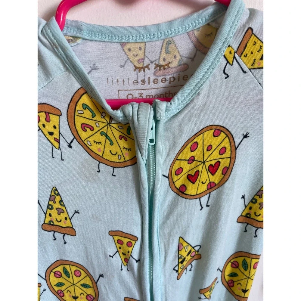 Little Sleepies Pizza Bamboo Zippy 0-3M